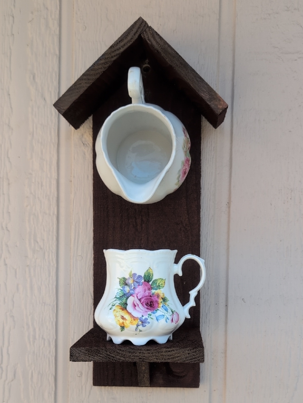 Rustic Wooden Handmade Bird Feeder Victorian Style
